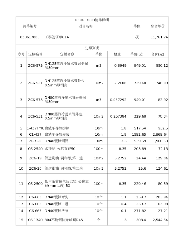030617003  工程签证单014