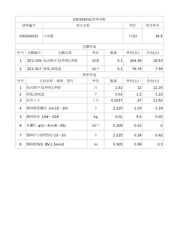 030204031  小电器