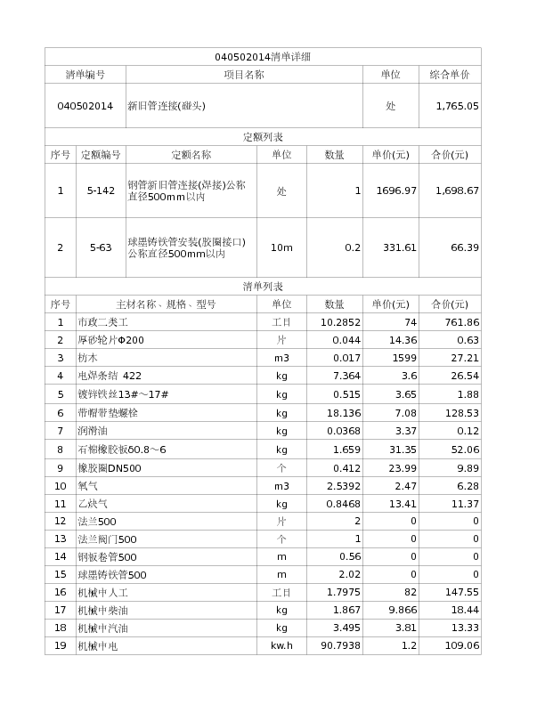 040502014  新旧管连接(碰头)