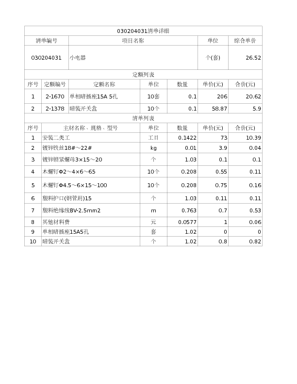 030204031  小电器