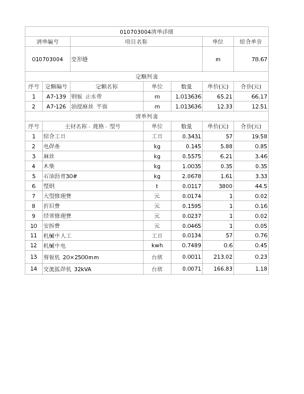010703004  变形缝