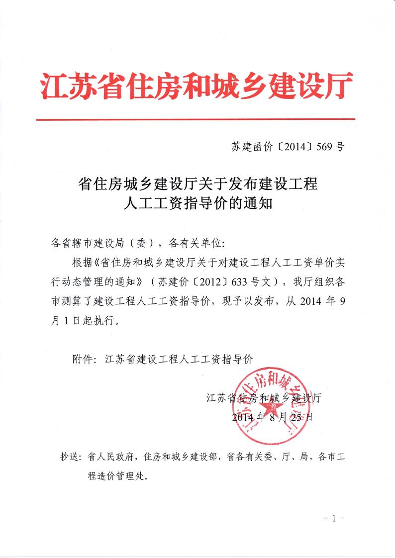人工费调整